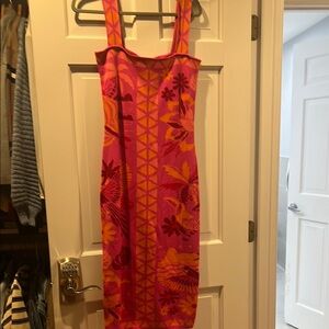 Vibrant Farm Rio Pink Floral Dress